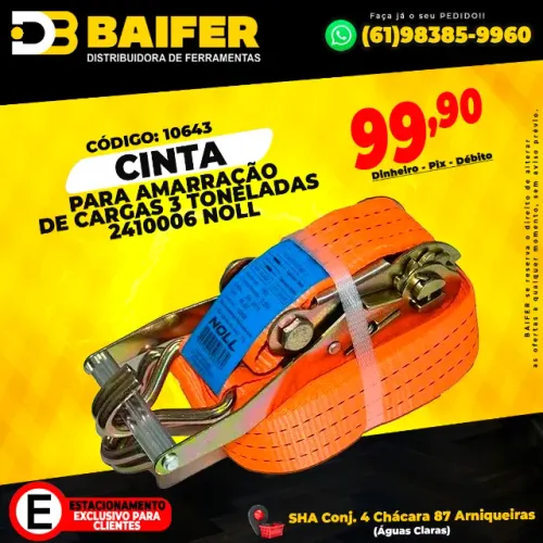 Cinta Para Amarração de Cargas 3 Toneladas 2410006 Noll