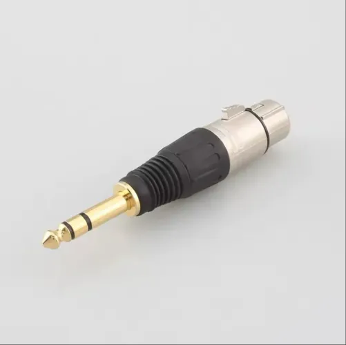 Adaptador XLR 4 pinos fêmea para P10 