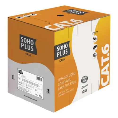 Cabo De Rede Furukawa Soho Plus Cat6 Cmx Cx 305m Cinza - Loja Coimbra Computadores