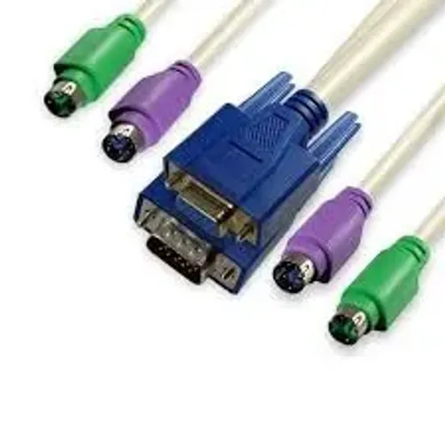 Cabo KVM DB15 para VGA + PS2 - servidor / rack (lote) 7 novos + 2 de brinde