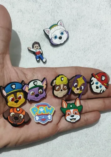 Kit 10 Charms Paw Patrol para tênis/ babuche - patrulha canina