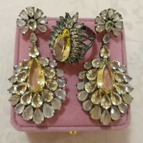 Conjunto semijoias luxo