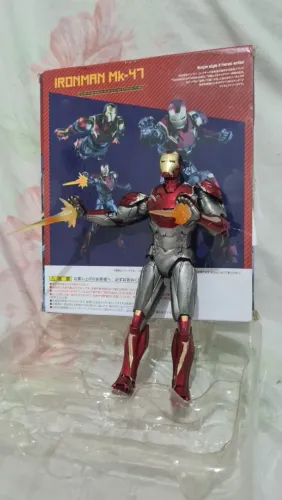 O ITEM MAIS INCRÍVEL QUE JA VIU FIGURA AÇÃO HOMEM DE FERRO COMPLETO ARTICULADO