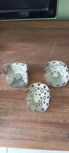 Cestinhas Decorativas em Prata