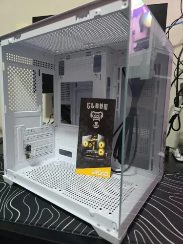 Gabinete Gamer Aquário Branco Grodd Snow