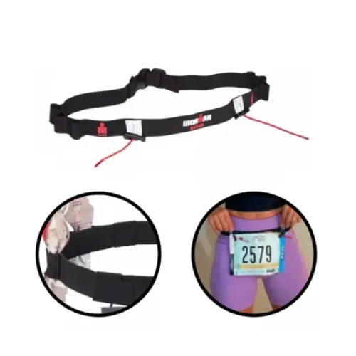  C079 Cinta Portal Numeral e Gel Triathlon Yopp Ironman Brasil Porta número Corrida