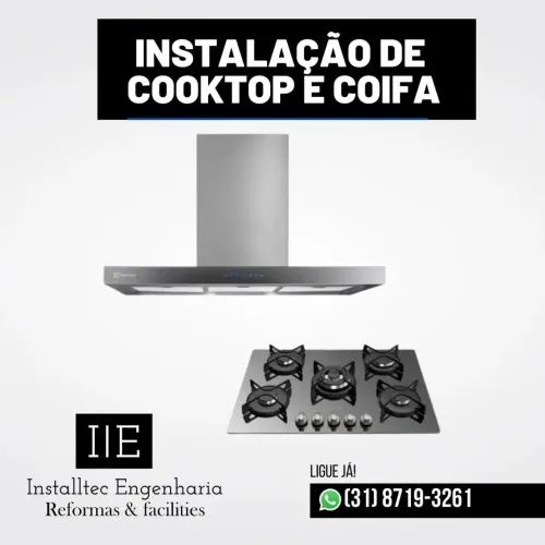 Instalação de Cooktop e Coifa