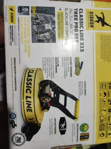VENDO SLACKLINE GIBBON CLASSIC LINE X13 - TREE PRO SET (15m x 5cm)