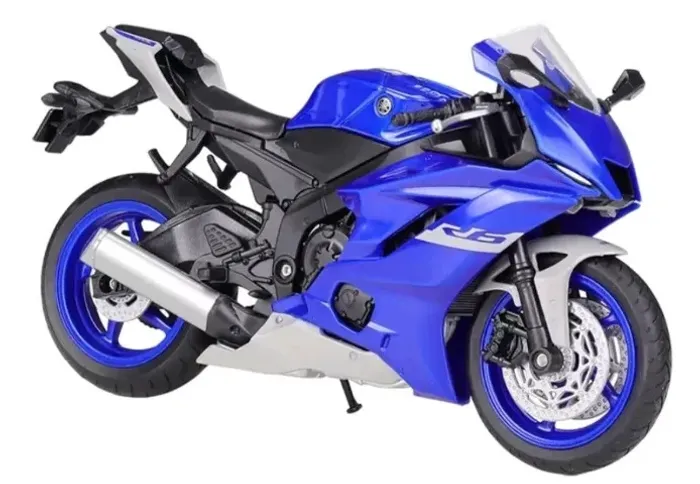 Miniatura Moto Yamaha Yzf-r1 2021 1:12 Maisto Azul
