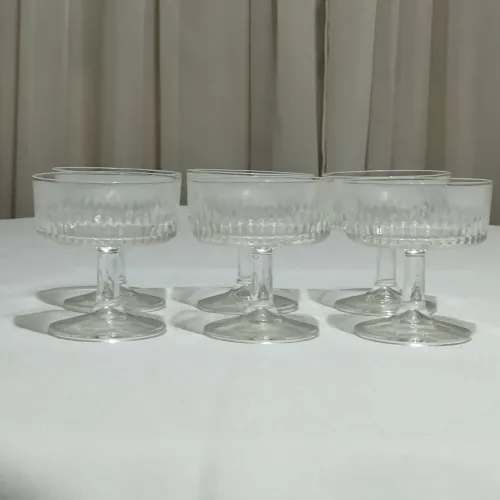 Conjunto de Taças para Sobremesa em Cristal