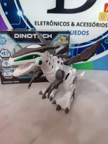 Robo dinossauro com movimento e som