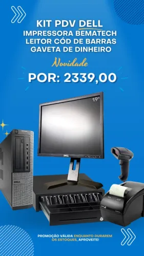 Kit Frente De Caixa Pdv Completo Mercado / Comercio + Nfe