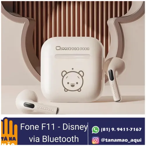 Fone ouvido F11 - via Bluetooth