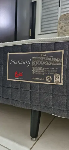 Base Box para Colchão de Casal Castor Premium Tecnopedic 39x138x188 cm - Cinza/Branco