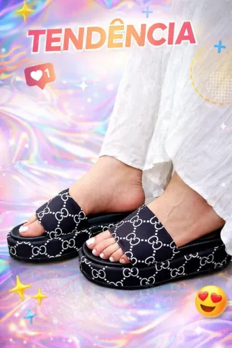 Sandália plataforma tendencias feminina