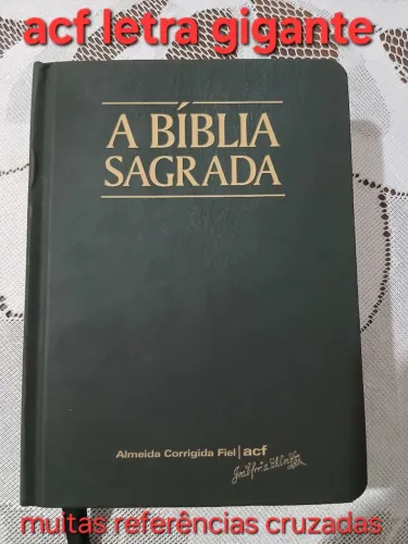 Biblia ACF letra gigante com referências cruzadas 