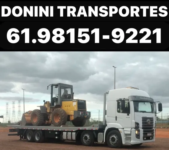 TRANSPORTE DE MÁQUINAS E CAMINHÕES 
