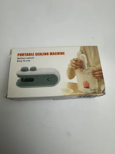 Selador Mini  portátil 2 em 1, a base de calor p/saco plásticos recarregável uso domestic 