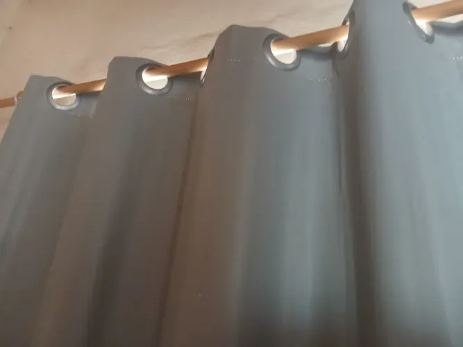 Cortina Cinza com  Blecaut para Sala/Quarto 1.40 largura 2 metro de altura 