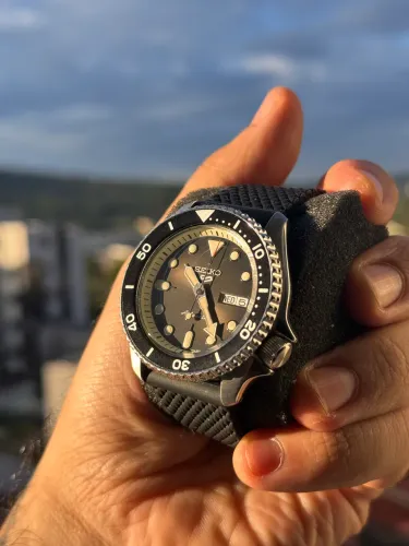 relógio seiko 5 sports automático masculino - srpd73k2 g1px