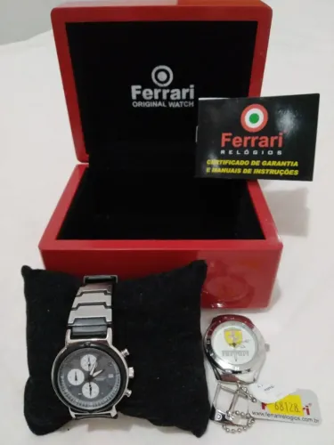 Relógio FERRARI completo para colecionador