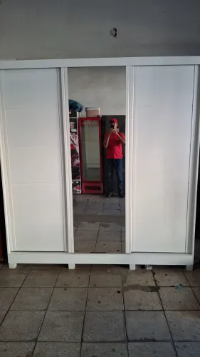 ROUPEIRO PORTA DE CORRER 2,20CM 100%MDF SEMI-NOVO