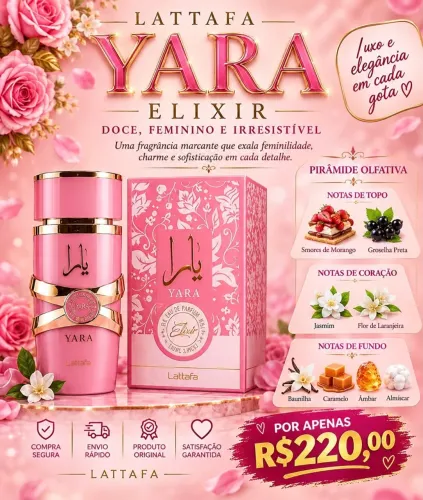 Perfume Árabe Yara Elixir Feminino