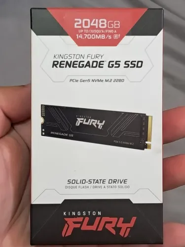 Kingston SSD NVMe Fury Renegade G5 2048GB | PCIe 5.0 M.2 2280 | Até 14.800MB/s