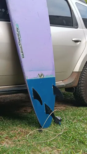 Longboard de fibra - Prancha de surf 