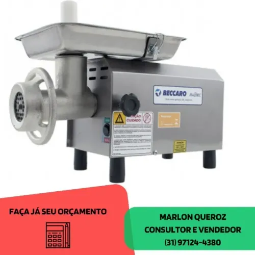 Moedor de Carne Boca 8 Bivolt Beccaro