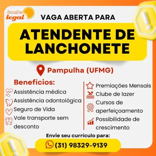 Atendente de Cantina / Lanchonete