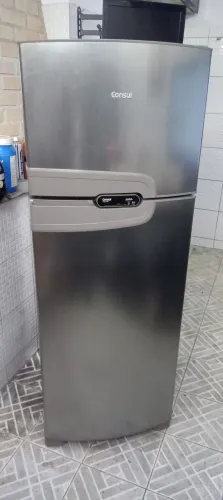 Geladeira dúplex frost free INOX CONSUL TOP LINHA