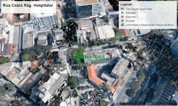 Terreno à venda, Funcionários/Santa Efigênia, 592 m2 -Belo Horizonte - TE0021.