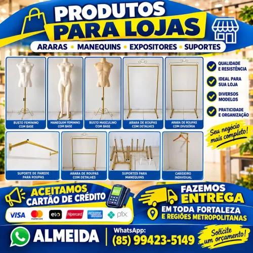 ARARAS e expositores p lojas