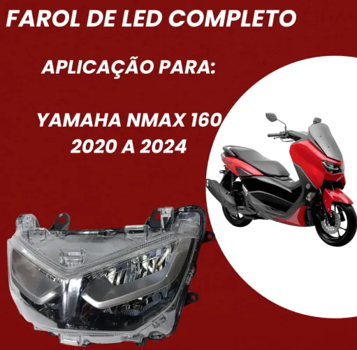 FAROL DE LED COMPLETO BLOCO ÓPTICO PARA NMAX 160