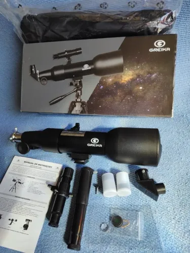Telescopio Para Criança Adulto F36060mm Com Tripé Ajustável