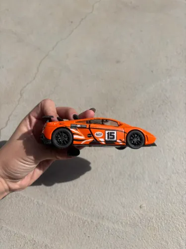 Brinquedo carro a fricção Lamborghini laranja