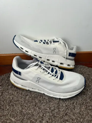Tênis On Running Cloudnova Form 2 Branco/Azul - Tam. 45 - Original