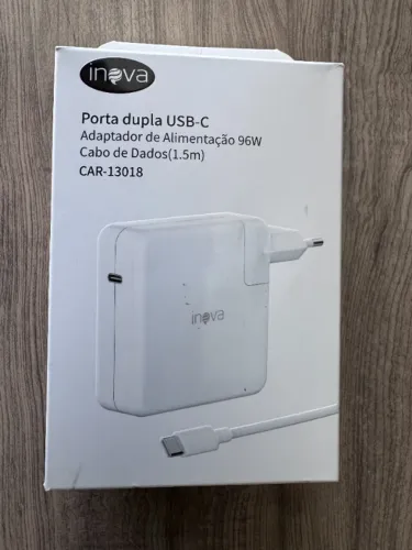 Carregador porta dupla USB-C 96W