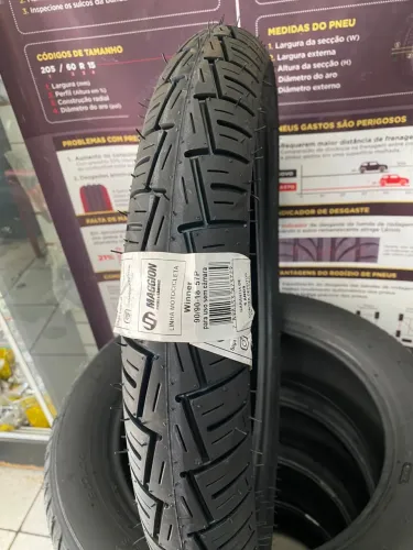 Pneu de moto traseiro MAGGION aro 90/90/18