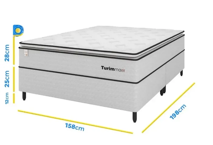 Cama Queen Turimmaxx Plumatex