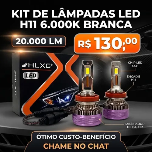 Kit Lâmpadas Led H11
