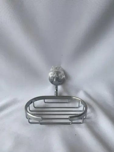 SABONETEIRA DE PAREDE CROMADA