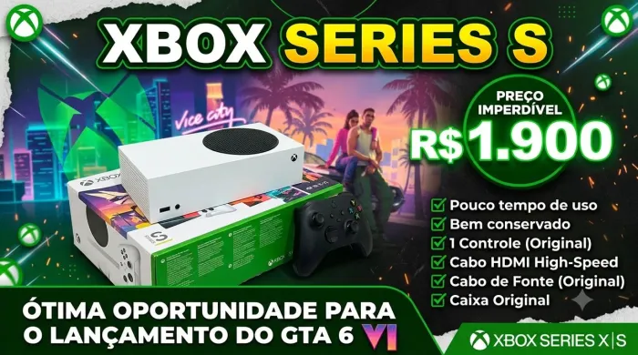 XBOX SERIES S - SEMINOVO!