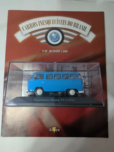 Miniatura VW Kombi T2 1976 1:43 Altaya - Carros Inesquecíveis do Brasil