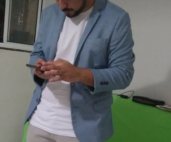 Blazer Docthos Original Azul Claro Slim P + Capa | Excelente Estado