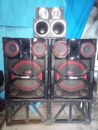 CAIXA DE SOM LG + TWEETERS +CORNETA E DRIVERS JBL