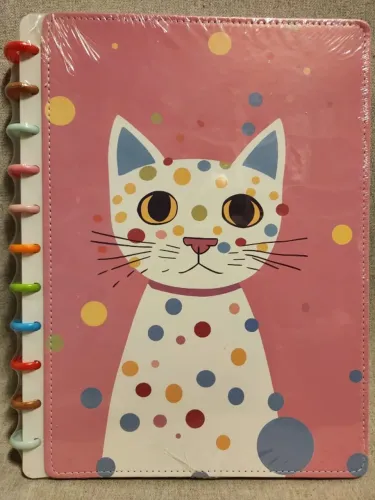 Caderno Inteligente tam A4 (210x297mm) com 100 folhas - capa rosa escuro