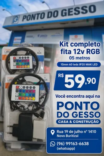 Fita de led com mudança de cores