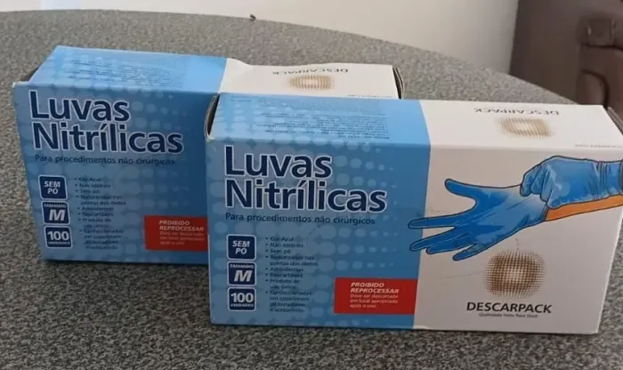 LUVAS NITRÍLICAS AZUL
